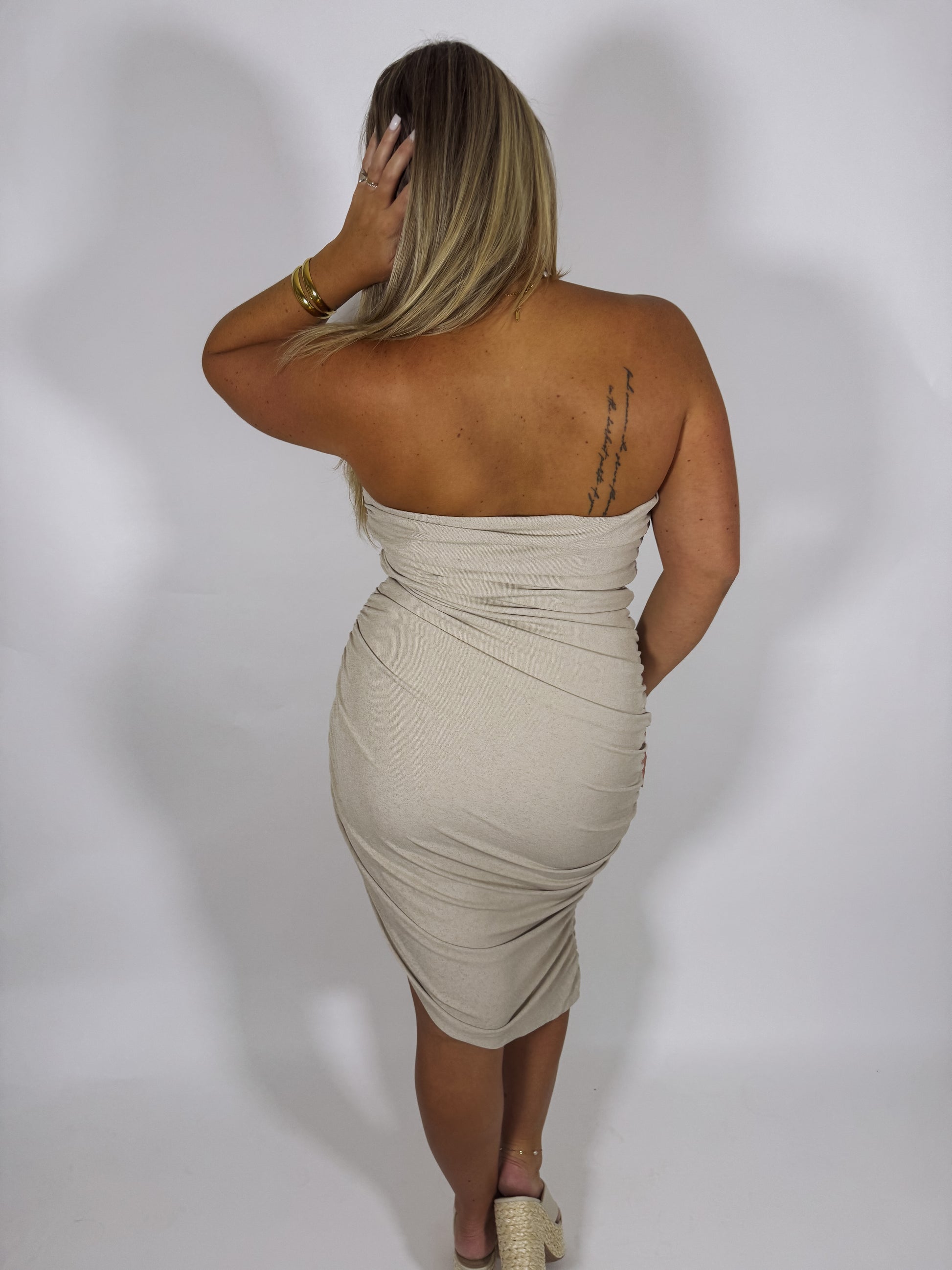 Dawna Ruched Bodycon Dress