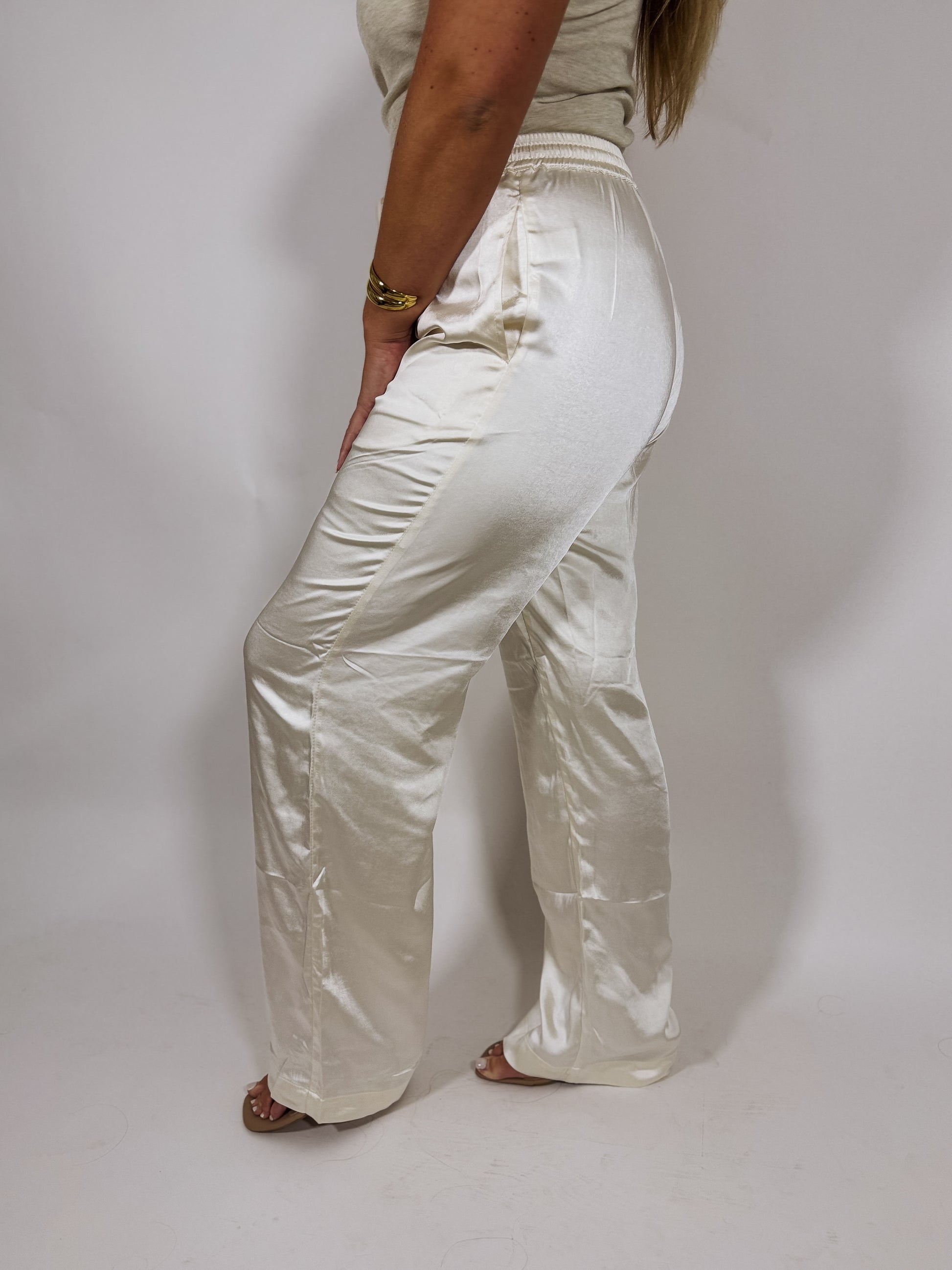 Sia Satin Wide Leg Trousers