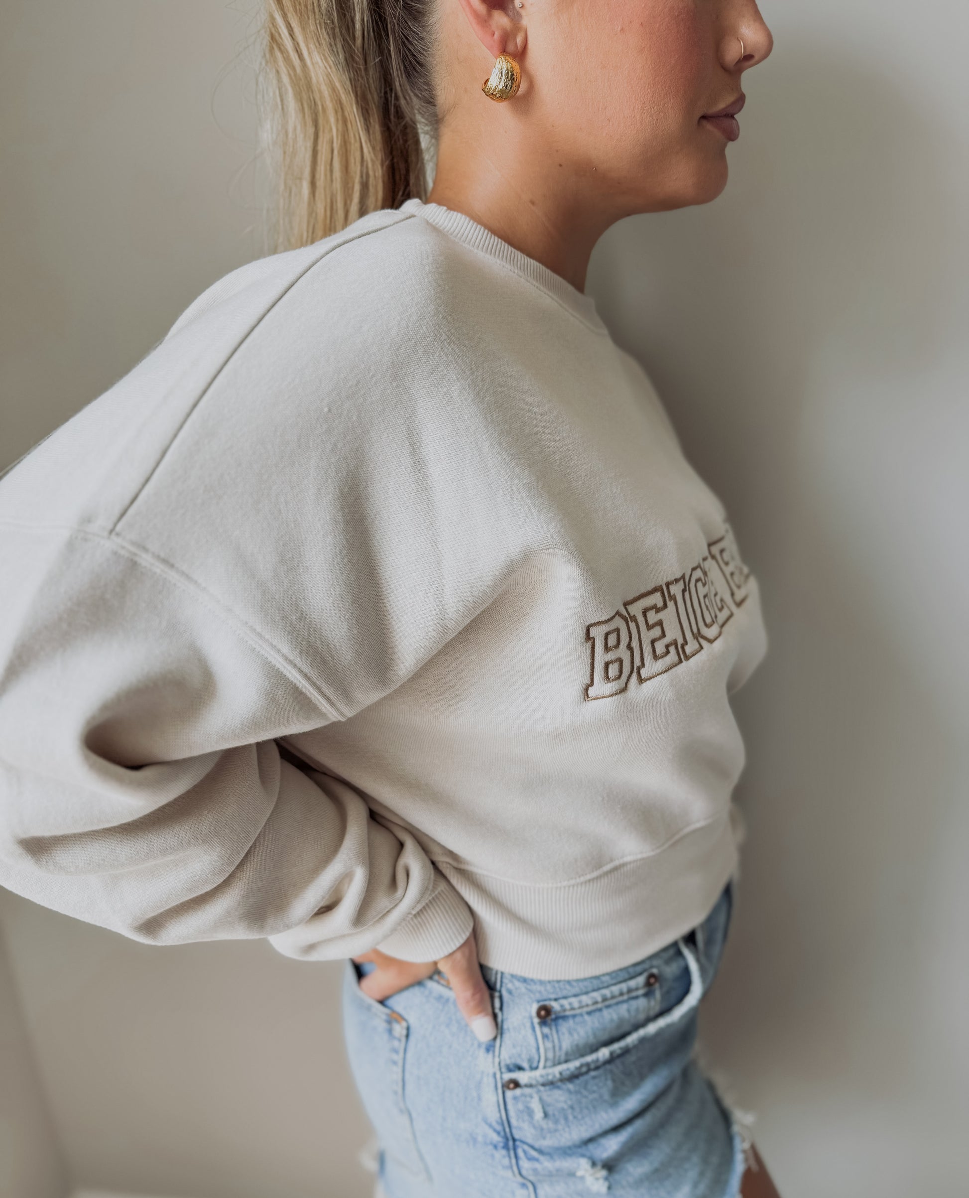 Beige Babe Sweatshirt