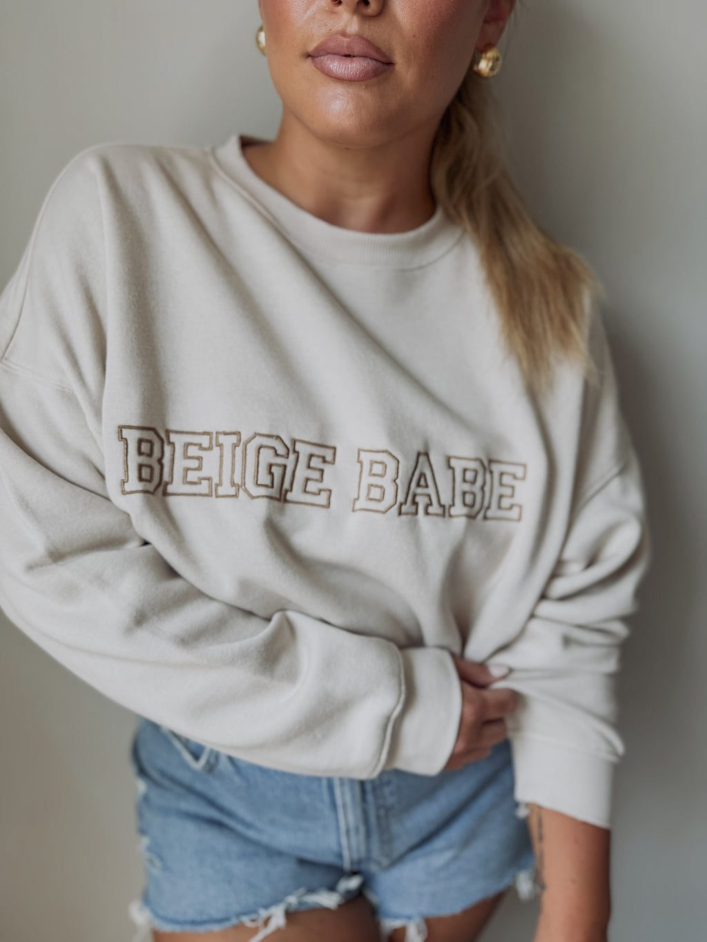 Beige Babe Sweatshirt