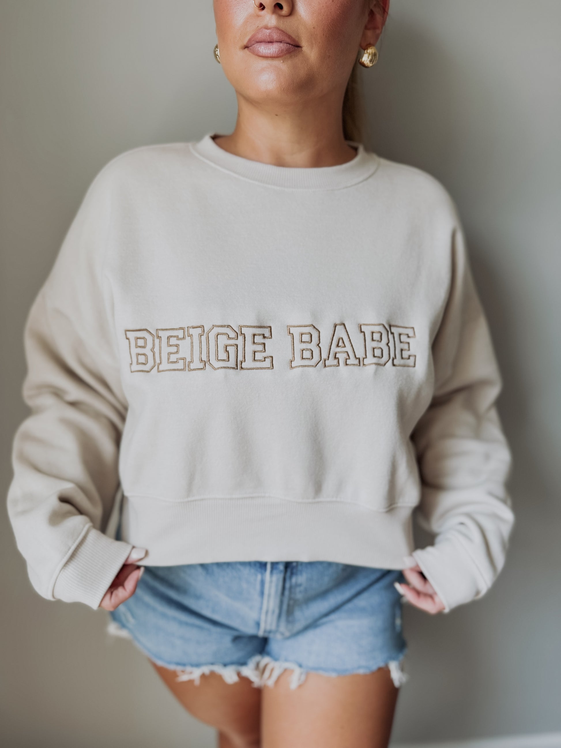 Beige Babe Sweatshirt