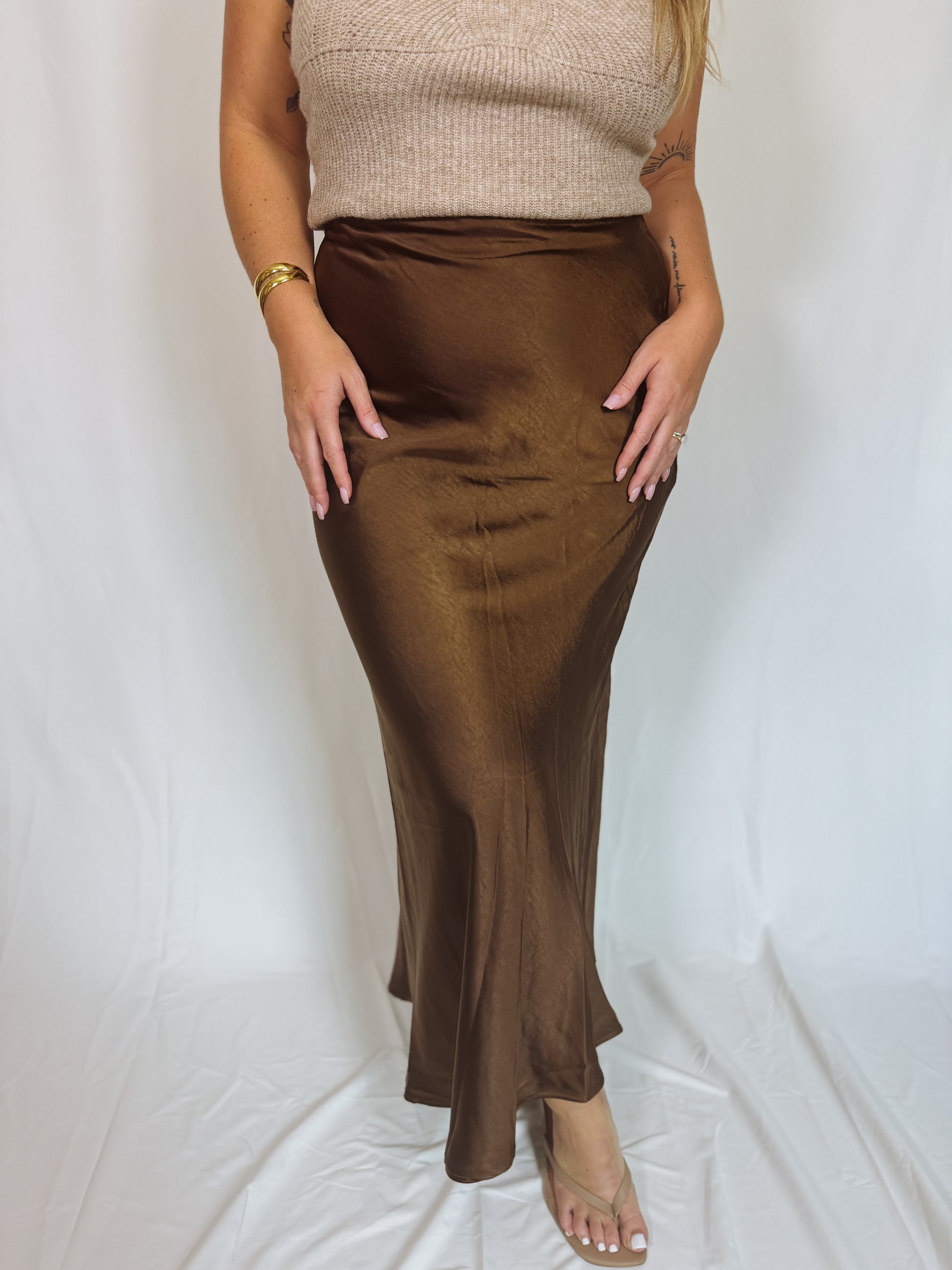 Gabrielle Satin Skirt